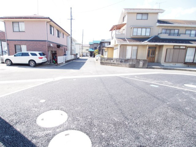【前面道路含む現地写真】 | Cradle garden　郡山市富久山町福原第１９　５号棟
