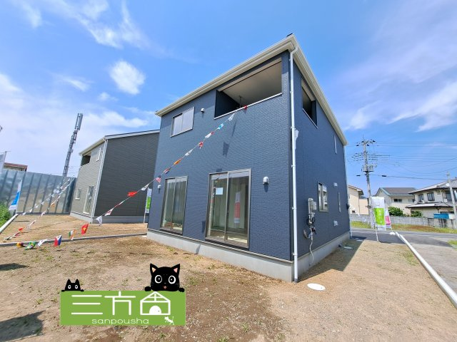 新築　桐生市境野町第6　クレイドルガーデン　2号棟の外観|現地写真　完成しました！ご内覧等、お気軽にお問合せください♪　							


