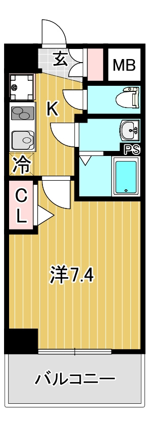 ソルテラス四条堀川の間取り