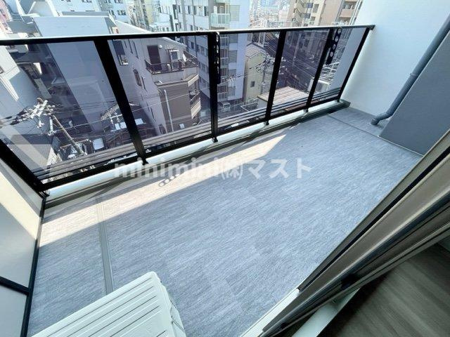 アーバネックス中崎町Ⅱのバルコニー