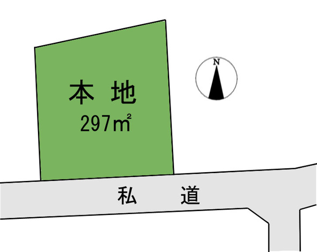 【土地図】 | 大網白里市南横川　土地