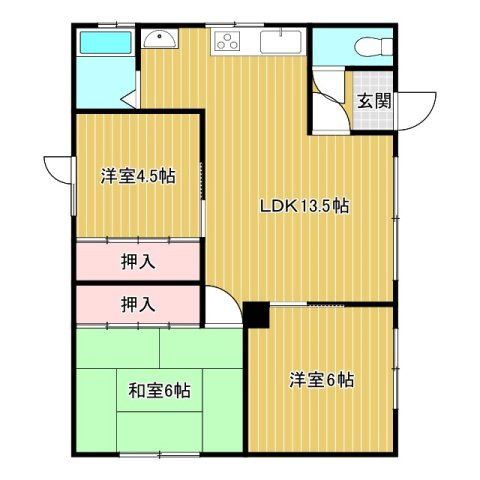 メゾンみどりの間取り