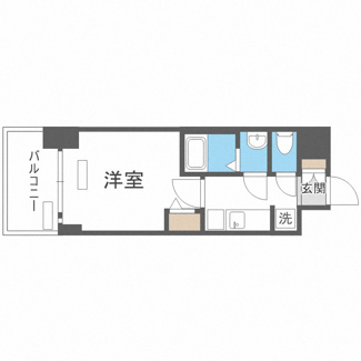 【間取り】 | プレサンス福島ミッドエル