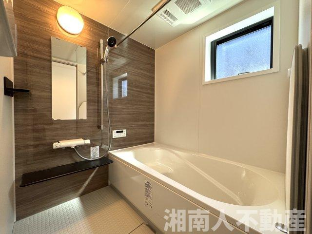 寒川町小谷１丁目新築戸建の浴室|コンパクトで使いやすいお風呂です