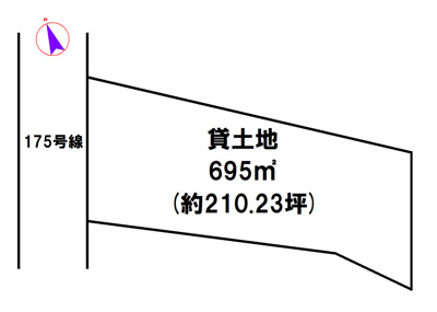 【区画図】 | 加東市多井田　貸土地