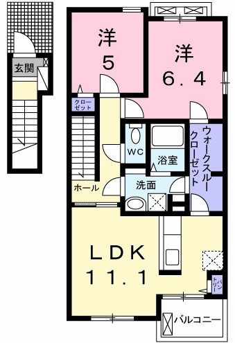 フェリースⅢの間取り