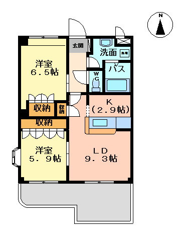 ベルファミーユ2の間取り