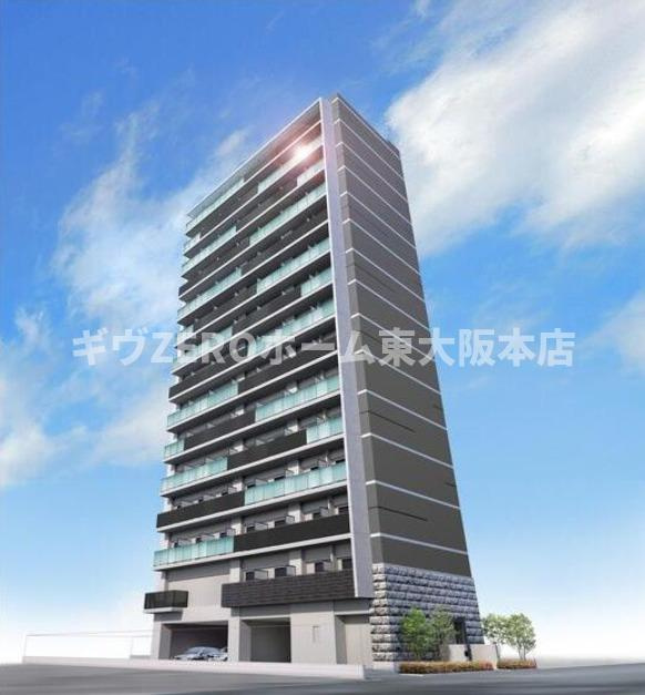 S-RESIDENCE小阪azureの外観パース