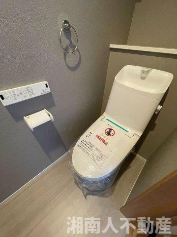 茅ヶ崎市今宿　新築戸建てのトイレ|清潔感のあるトイレです