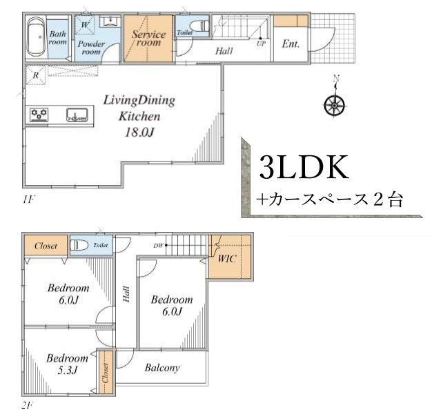 北葛飾郡松伏町　　松伏　　中古戸建のその他|間取図です