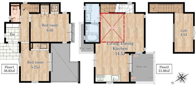 藤沢市下土棚　新築戸建　全1棟1号棟の外観
