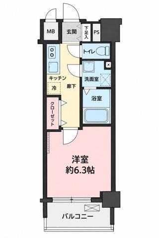 ディアレイシャス矢場町の間取り