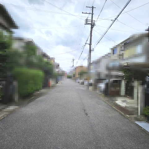 長岡京市井ノ内坂川の前面道路含む現地写真|小・中学校まで徒歩圏内！お子様の通学にも便利な立地です♪