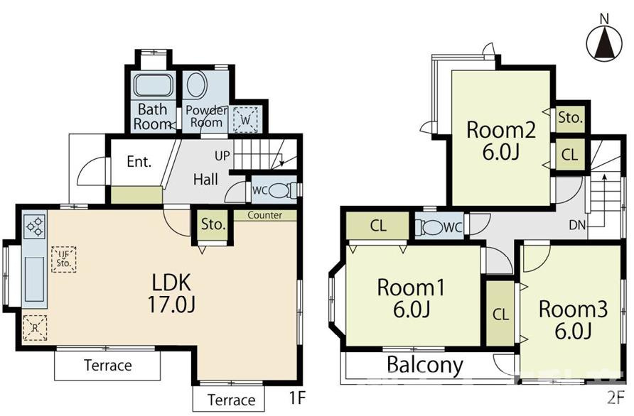 茅ヶ崎市中海岸２丁目戸建ての間取り