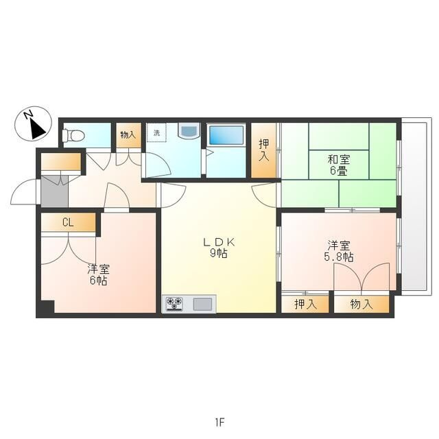 サンライズマンションの間取り