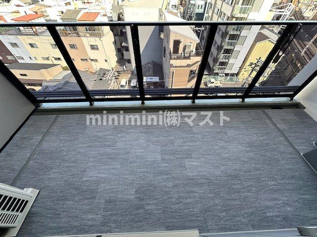 アーバネックス中崎町Ⅱのバルコニー