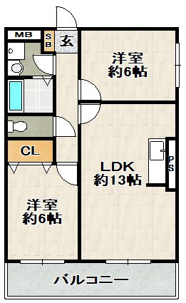 ファミーユ仁川の間取り