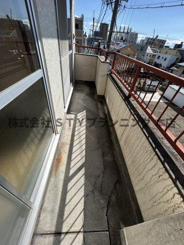 仲介手数料０円！青杏ビルのバルコニー