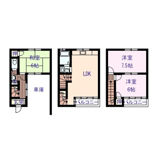 【間取り】 | 春木若松町テラスハウス