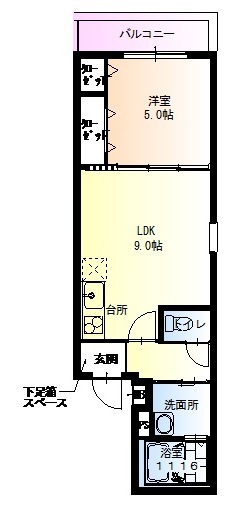 【間取り】 | フジパレス下新庄WEST