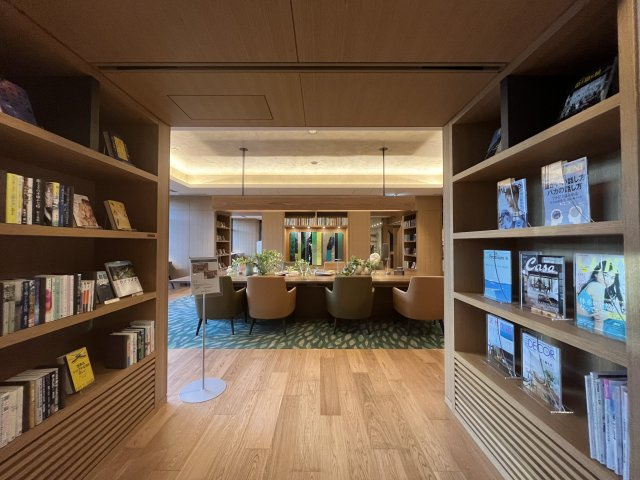 【共用施設　ブックコリドー】24時間利用可能なブックコリドー。
