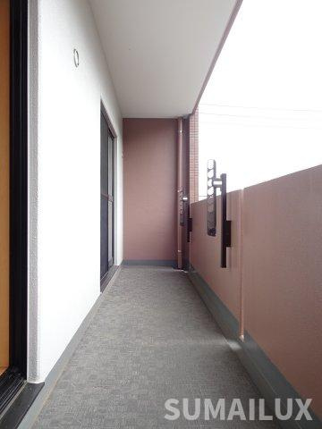 熊本市東区長嶺東３丁目の賃貸マンションのバルコニー