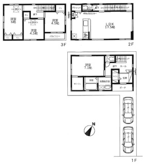 【間取り】 | 灘区篠原南町4丁目　新築戸建て