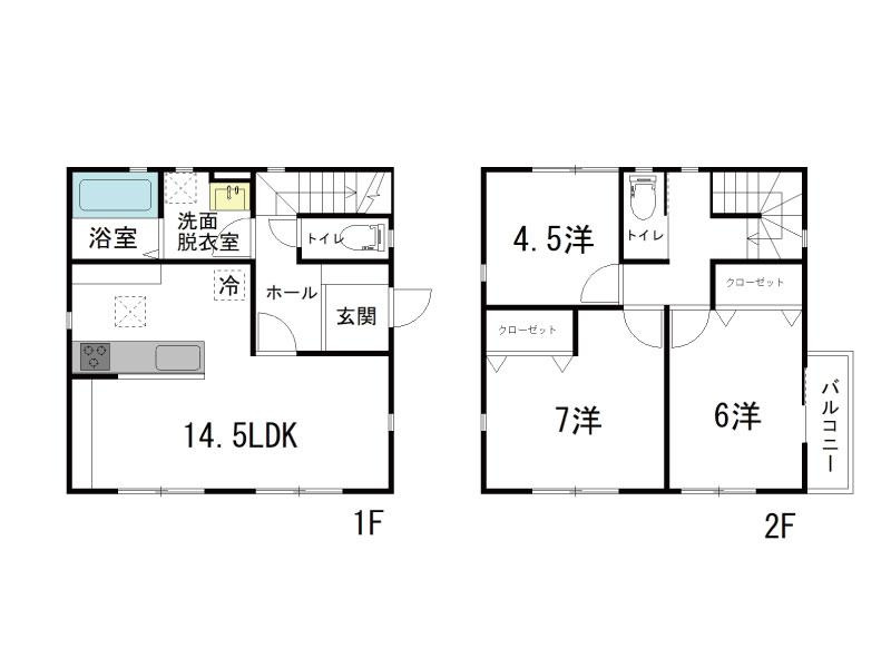 若松町　中古戸建　の間取り