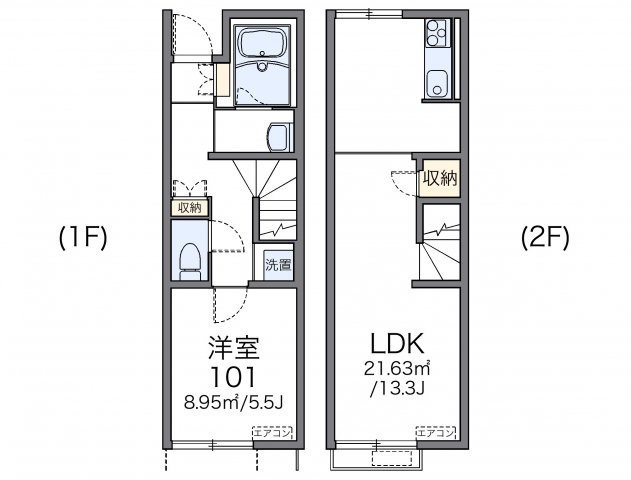 レオネクストKouyaの間取り|画像2