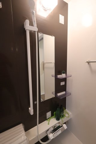 《仲介手数料無料》岩槻区宮町２丁目6-3(全1戸)新築一戸建てリナージュの浴室|撮影日 2025年10月20日 15:00 曇り