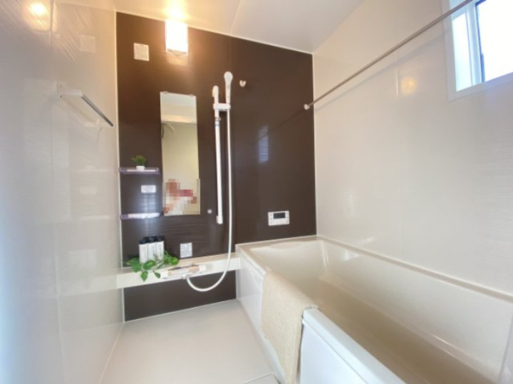 『八王子市新築戸建て』八王子市諏訪町100-4【仲介手数料無料】　２４ー１期の浴室|～仲介手数料無料☆八王子ひなた不動産～　八王子市諏訪町　新築戸建て