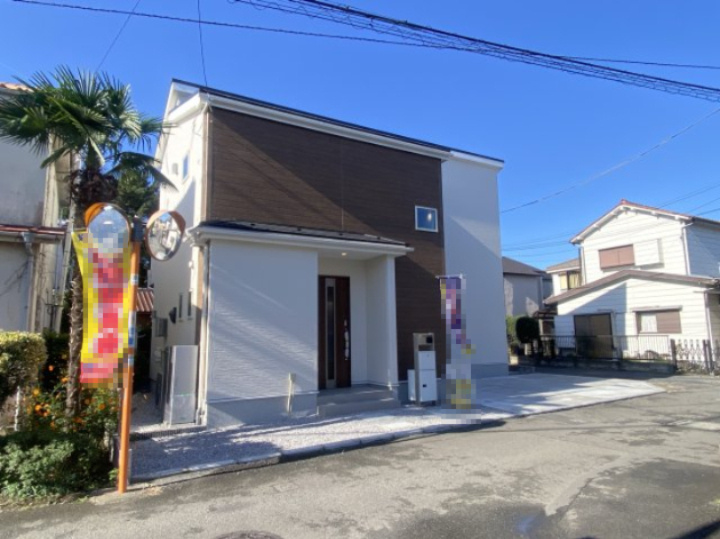 祝　成約済み　八王子市　諏訪町　新築戸建て　２４ー１期の外観|～仲介手数料無料☆八王子ひなた不動産～　八王子市諏訪町　新築戸建て