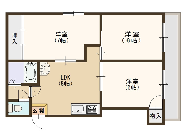 【間取り】 | エクセレント川辺