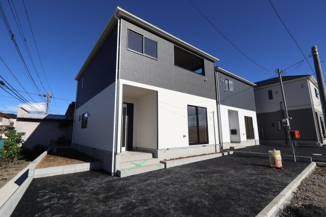 《仲介手数料無料》西区大字宝来1279-1新築一戸建てクレイドルガーデンの外観|撮影日 2025年11月10日 13:45 晴れ