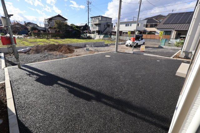 《仲介手数料無料》西区大字宝来1279-1新築一戸建てクレイドルガーデンの駐車場|撮影日 2025年11月10日 13:45 晴れ