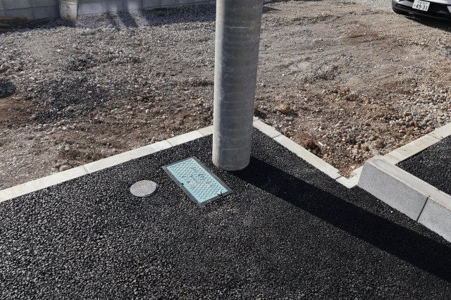 《仲介手数料無料》西区大字宝来1279-1新築一戸建てクレイドルガーデンの外観|撮影日 2025年11月10日 13:45 晴れ