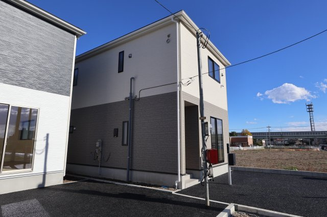 《仲介手数料無料》西区大字宝来1279-1新築一戸建てクレイドルガーデンの外観|撮影日 2025年11月10日 13:45 晴れ