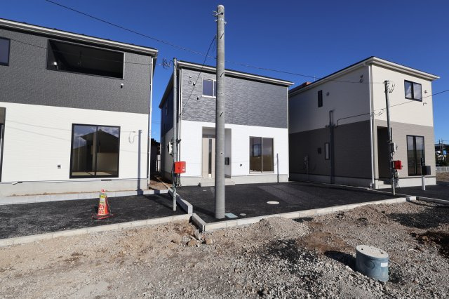 《仲介手数料無料》西区大字宝来1279-1新築一戸建てクレイドルガーデンの外観|撮影日 2025年11月10日 13:45 晴れ