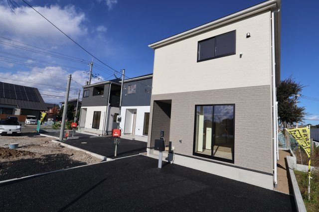 《仲介手数料無料》西区大字宝来1279-1新築一戸建てクレイドルガーデンの外観|撮影日 2025年11月10日 13:45 晴れ