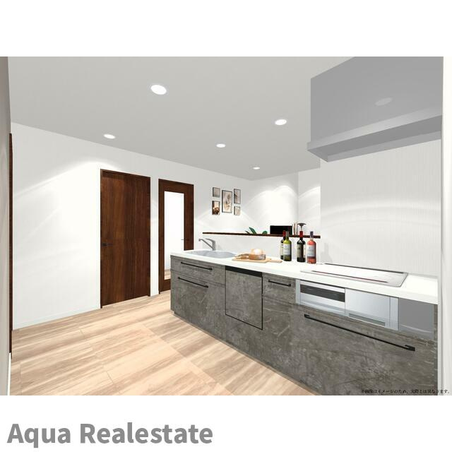 丸亀市飯山町川原の新築一戸建のキッチン|きれいなキッチンです