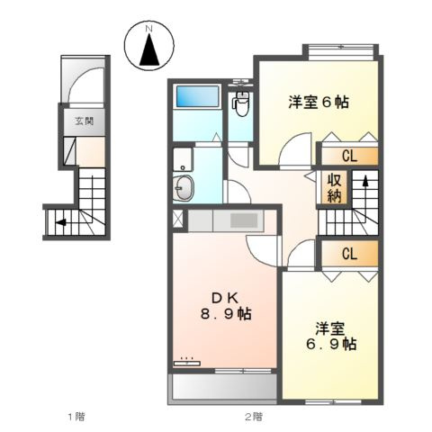 メゾン　Ｊの間取り