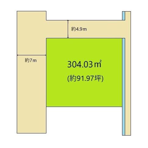 和歌山市毛見　売土地の土地図
