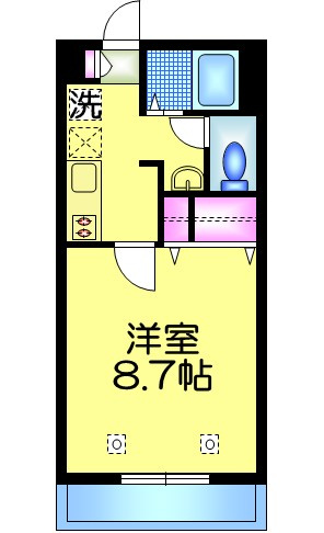 Ｅｏｓ Ｃｏｕｒｔ　イオスコートの間取り|★洋室８．７帖★