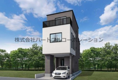 【外観】 | 神戸市須磨区行平町２丁目　新築戸建A号棟　仲介手数料無料！ | 須磨区行平町２　新築A号棟　仲介手数料無料！