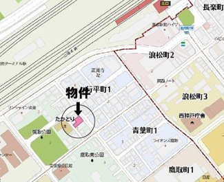 【地図】 | 須磨区行平町２　新築B号棟　仲介手数料無料！