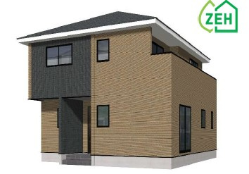 玉村町10期（全1棟）1号棟の外観パース|外観パースです