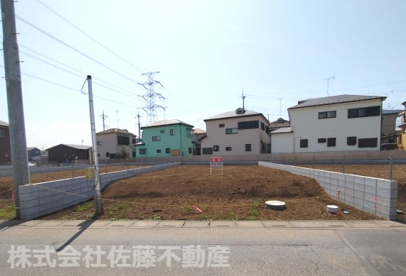 鴻巣市宮前の売地の外観|2025年4月5日12時ごろ撮影。