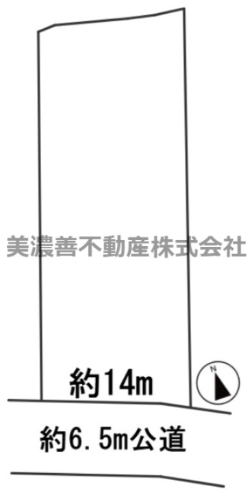 ６５０４８　岐阜市粟野西８丁目土地の区画図