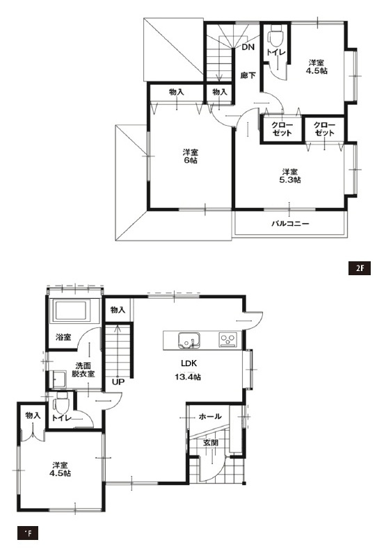 中古戸建　熊谷市石原1263-35（リフォーム住宅）の間取り
