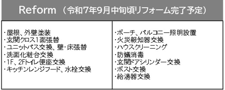 中古戸建　熊谷市石原1263-35（リフォーム住宅）の構造・工法・仕様